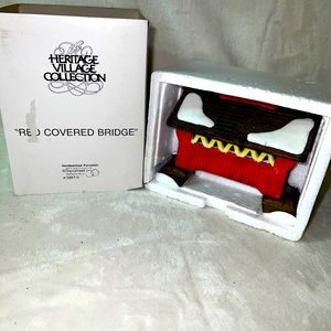 Dept 56 Heritage Village Collection RED COVERED BRIDGE Department 56 IOB 5987-0
